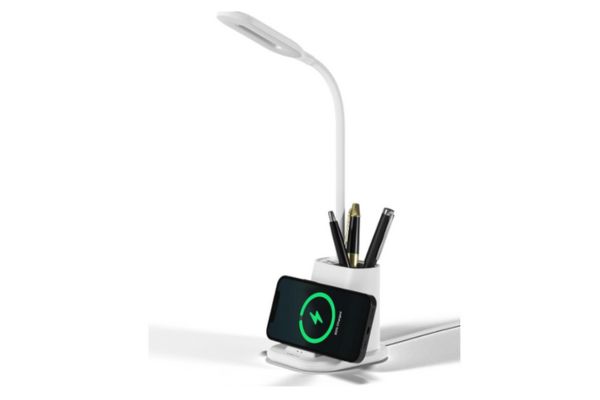 Xech table lamp with wireless charger review on Amazon